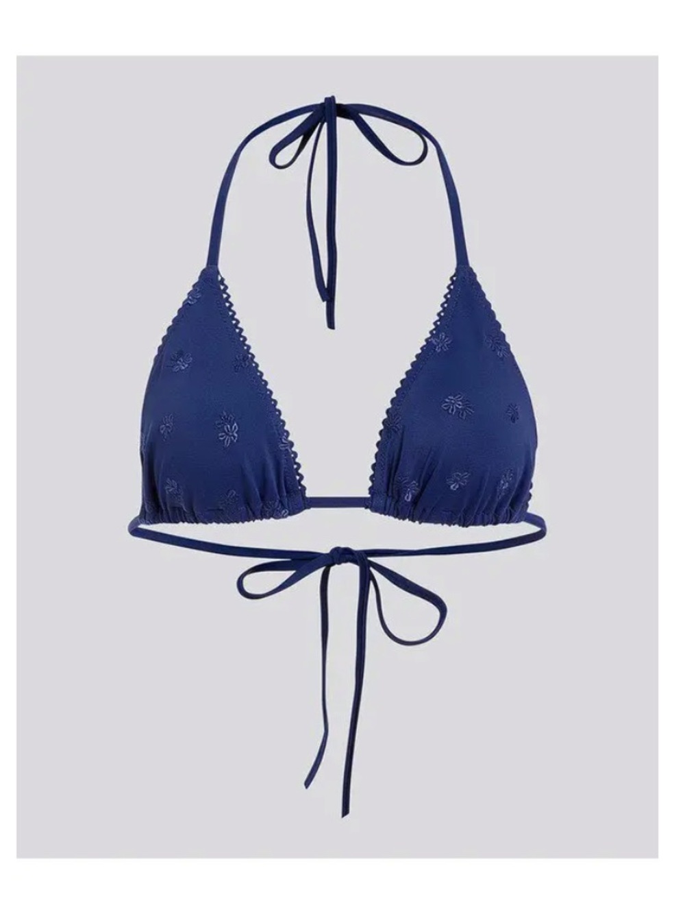 Solid & Striped Iris Embroidered Bikini Top